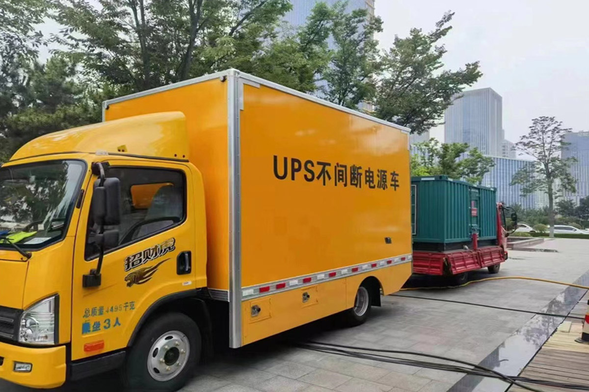 西塞山发电机租赁施工现场
